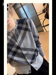 ÁO KHOÁC LEN CAO CẤP PHỐI HỌA TIẾT SỌC