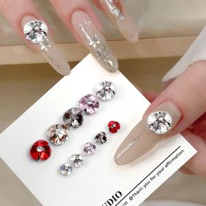 New K9 Nail Crystal Diamond Finish High Quality Multi-Faceted Nail Decorations Bling Ball Explosive Flash Nail Art Supplies