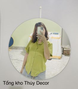 Gương treo dây Decor 𝐇𝐀̀𝐍𝐆 𝐇𝐎𝐓 𝐆𝐈𝐀́ 𝐗𝐔̛𝐎̛̉𝐍𝐆 gương không viền treo dây quả lắc