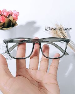 Kacamata Baca Frame Kotak Grey Gagang Sudah Per TE302D-T
