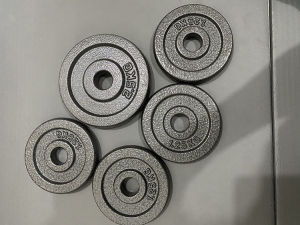 Home Gym Dumbbell Plate Cast Iron Painted Small Hole Barbell Plate Mens Fitness Weights Womens Home Exercise Iron Plates