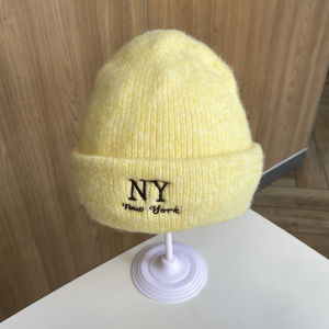Baby Knitted Woolen Hat Autumn Winter Warmth Anti-Cold Simple Match Boys Girls Korean Style Yarn Cold Cap Knit Cap for Kids