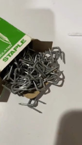 KS Insulated Staple Wire 1/2" 3/4" 1" Insulated U-shaped Staple For Fixing Wires Cables 100PCS