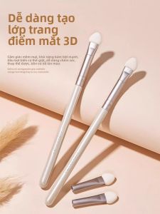 MONLEYTA | Bàn chải trang điểm dạng thấm hút nhỏ 2 chiếc Chải kẻ mắt chi tiết Chổi lông mèo Chổi trang điểm thay thế cho mắt