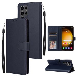 Wallet Magnetic Flip Card Stand Leather Cover For Samsung Galaxy S25 Ultra S24 Plus S24 FE Waterproof And Anti Drop Phone Case