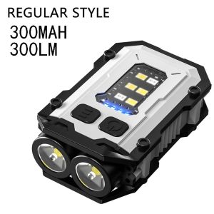XIWANGFIRE | Mini Keychain EDC Flashlight Rechargeable Magnetic Torch Super Bright Pocket LED Torch Pen Clip Headlamp Outdoor Fishing Lamp