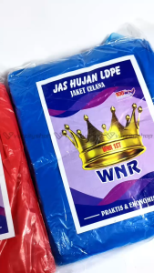 Jas Hujan LDPE Plastik Setelan Raincoat Travel Ringan Murah