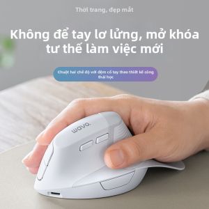 Sanwa Supply | Chuột Dọc Không Dây Công thái Học Bluetooth Dual-Mode Có Đệm Cổ Tay Im Lặng