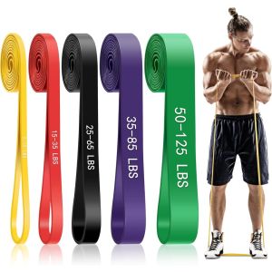 Pull Up Assistance Bands 5-Level Resistance Bands for Working Out Pull Up Bands for Men & Women Exercise Bands for Full-Body