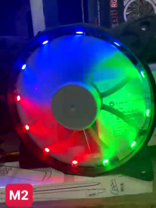 Tản Nhiệt Fan Case 12cm LED RGB Coolmoon M2 Không cần Hub