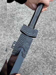 （明显推荐）木剑中国剑古风中国风汉剑玩具帅气十大名剑表演道具舞剑cos