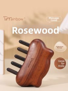 Brainbow | Head and Body Meridian Massage Comb Wooden