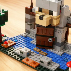 Third Party MOC Compatible Sets My Pixel World Series Building Blocks Wolf House Assembly Toys For Children ﻿