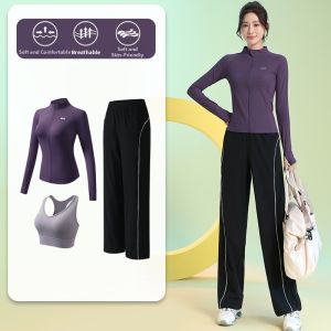 BAISILING | Long Sleeve Autumn Winter Exercise Running Badminton Suit
