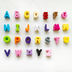 10Pcs/lot Acrylic Big Hole Letter Bead Alphabet Loose Beads DIY Keychain Phone Chain for Jewelry Making Supplies Accessories 