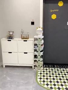 Simple Shoe Rack Multi-tier Narrow Shoes Storage Cabinet Lightweight Easy To Assemble Multi-layer Shoe Rak Kasut Plastic