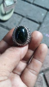 batu cincin pasir intan hijau kerlap kerlip full jarong