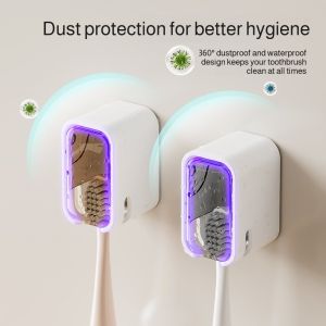 Clean Toothbrush Holder Toothbrush Holder Dustproof Adhesive backing plate Quick draining Thickened