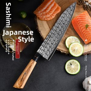 Japanese Sashimi Kitchen Knife for Cutting Salmon Sushi