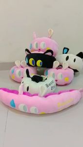 Bantal Leher Halus Lembut Terbaru Lucu/bantal leher karakter ulil mewah/bantal travel/bantal mobil