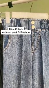 ALINE - Celana Kulot Jeans Anak Perempuan 12 Tahun | Kulot Jeans Wanita Panjang | Doble Benike