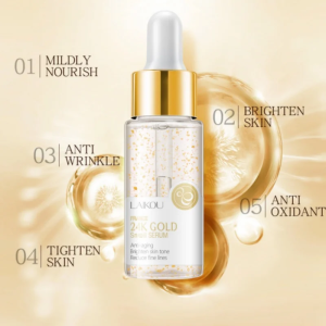24k Gold Snail Serum Hydrating Face Essence Reduces Wrinkles Improves Dullness Moisturizing Skin Care