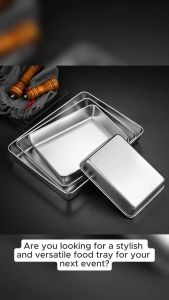 Rectangular Stainless Food Tray