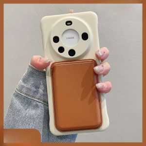 Magnetic Absorption Leather Phone Case for Huawei Honor Magic8 500Pro 400 300 Protection X70I with Card Slot Access Control Card Holder