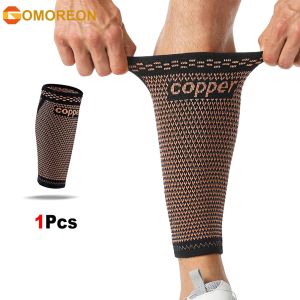 1PCS Copper Calf Compression Sleeves for Men & Women Footless Compression Socks Support for Varicose VeinsSportsFitness