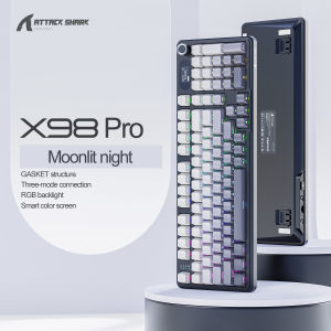 ATTACK SHARK | ATTACK SHARK X98 X98Pro 3-Mode Gasket Mechanical Keyboard Hot-Swap RGB Backlight 4000mAh Battery Wireless Keyboard