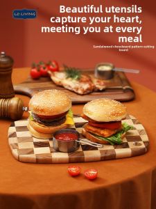 LC LIVING | Natural Acacia Wood Unpainted Unwaxed Cutting Board