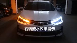 2 Mảnh Đèn Xe Dải Lưu Lượng 12V DRL LED Xe Xoay Đèn Ban Ngày Chạy Nhẹ Linh Hoạt Trang Trí Ánh Sáng Thanh Phụ Kiện Xe Hơi