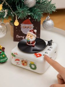 Christmas Eve Gift Record Bluetooth Speaker for Boyfriends and Girlfriends Birthday Gift Creative Practical Decoration Gifts