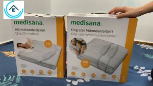 Đệm điện Medisana HU 674 (1.5x0.8m) và HU 676 (1.5x1.6m) điều khiển thông minh tiết kiệm điện tự động ngắt