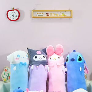 (Malay spot)Kuromi Long Pillow plush toys office sofa cushion Sleeping Hug Super Soft Stuffed gift accompanying doll