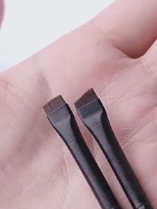 Kuas Premium A101 A102 Brush Ultra Thin Knife Edge Fine Kuas Alis Hitam Eyeliner Pen Eyebrow Brush Alat Makeup
