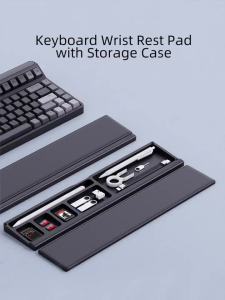 Hagibis Keyboard Wrist Rest Pad Ergonomic Soft Memory Foam Support Desktop Storage Box Easy Typing Pain Relief for Office Home
