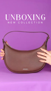 MICHAELA Chic Curved Underarm Bag Adjustable Strap Versatile Style Roomy for Work Daily HB7506150 CX