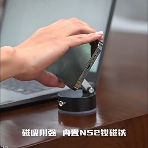 Car Phone Holder Suction Cup Vacuum Magnetic Phone Bracket 360° Rotating Foldable Navigation Mounts Auto Interior Accessories Multi-functional Adjustable Adsorption Bracket便携手机支架