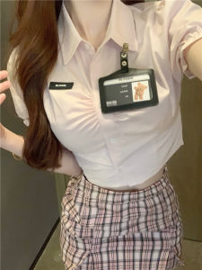 Korean Style JK Uniform Set for Women Summer New Arrival College Chic American Style Spicy Girl Short Vest Shirt Skirt Three-Piece Set