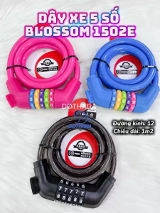 Dây Xe Chống Trộm 5 Số Blossom 1502E - 3 Màu