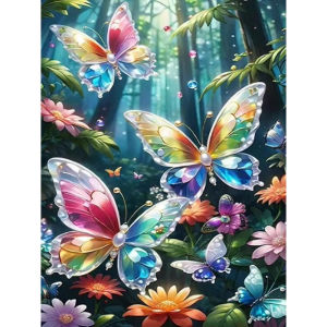 Colorful Butterfly Animal Artwork Jigsaw Puzzle 500/1000/1200/2000PCS Stress Relief Puzzle Wall Art Decor Gift