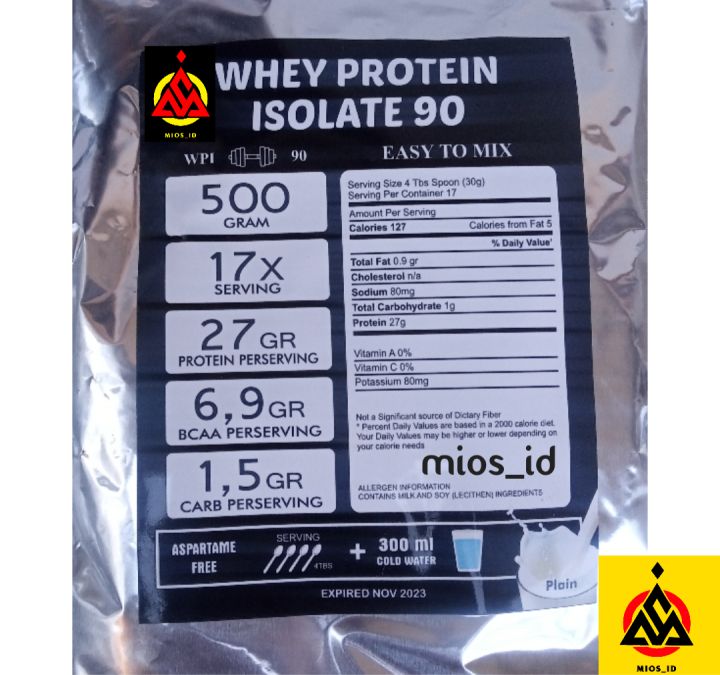 Susu Protein 500gr Whey Protein Isolate Wpi90 Susu Diet OCD DEBM KETO MAYO