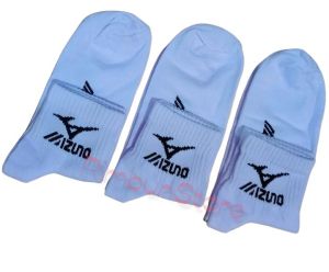 Kaos Kaki Mizuno Putih 3 Pasang Bahan Tebal / Kaos Kaki Sport Pria Bahan Premium