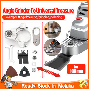 Angle Grinder Converter Adapter 100mm Multi Function Oscillating Power Tools Universal Head Adapter M10 Thread Polishing Machine Cutting Adapter Slotter Hand Converter