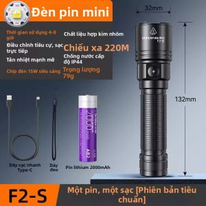 SUPERFIRE | Đèn Pin Sạc Điện Cao Công Suất Nhỏ Gọn Dùng Ngoài Trời