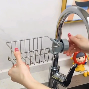 ชั้นวางฟองน้ำ ชั้นวางอ่างล้างจาน ชั้นวางอ่างล้างจาน สแตนเลส ที่วางของติดก๊อกน้ำ ชั้นวางฟองน้ำ (CH-212)