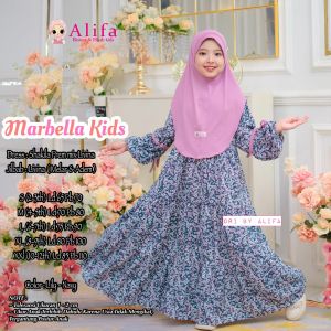 (FreeHijab) Marbella kids gamis syari anak remaja couple kakak adik usia 2-12 tahun
