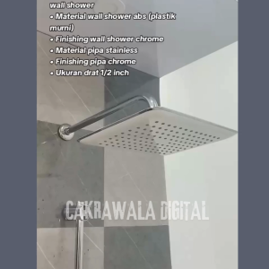 PROMO Kepala Shower Mandi Stainless Stell Tekanan Tinggi Super Kencang Bentuk Kotak Shower 10 Inch