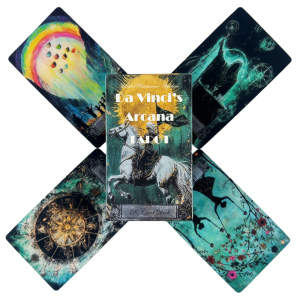 Da Vinci’s Arcana Tarot Deck - 10.3*6cm 78 Pcs Mystical Art Tarot Cards for Intuitive Readings Playing Cards